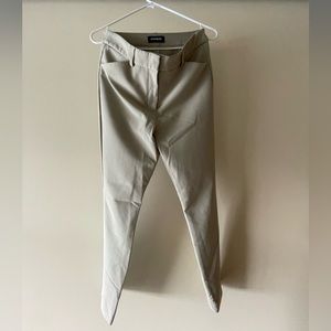 Express skinny tan dress pants//size 8 Long